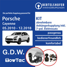 Für PORSCHE Cayenne Typ 92A 05.2010-12.2018 AHK abn +7pol spez E-Satz NEU TOP