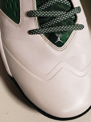 Air Jordan Rising High Basketball Shoes White Green 768931-323 Mens Sz 11.5 2015 - Picture 10 of 19
