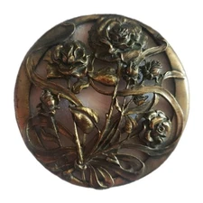 Vintage Rawcliffe Pewter Intricate Rose Design Potpourri Bowl Lid Pc2903 1989