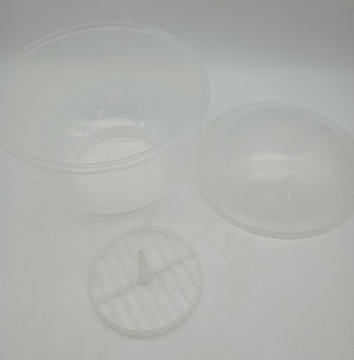 Lettuce Keeper Crisper w/Insert 8 Inch Large Plastic Container Fresh Vegetables