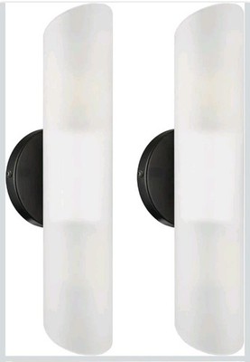 DAYCENT Modern Farmhouse Black Bathroom Light Fixtures Wall Sconces Set of Two