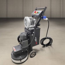 220V Dust Free Concrete Floor Grinder Polisher 5 Grinding Heads w/ 20L Dust Bin