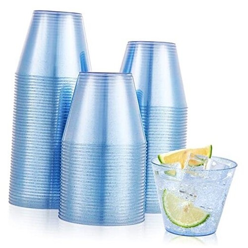 100 Pack 12 Oz Clear Plastic Cups With Lids & Straws - Disposable Iced Coffee Cups For Smoothies, Cold Drinks