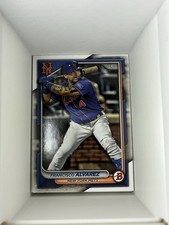 2024 Bowman Base Paper Francisco Alvarez #75 New York Mets MLB Baseball. A37