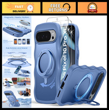 Magnetic Shockproof Case for Google Pixel 10 Pro XL - 360 Rotating Stand, Matte