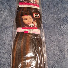 Hair Top Premium Yaki Human Hair Bulk Weaving Extension 16-18in P1B-30