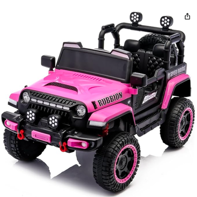 #ad Ride On Jeep for Kids with Seatbelt 12volt with remote manual USB Bluetooth NIB $119.99
