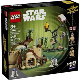 LEGO Star Wars SMART Play Yodas Hut and Jedi Training Building Toy, 440 Pieces,
