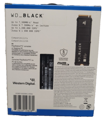 Western Digital WD_BLACK SN850P 2TB M.2 NVMe Internal SSD
