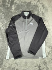 Callaway Weather Series Swing Tech 14 Zip Pullover Gray Size Large UK Logo