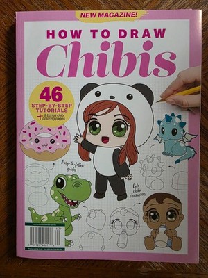 How To Draw Chibis Coloring Book MAGAZINE 2026 ~ 46 Step By Step Tutorials