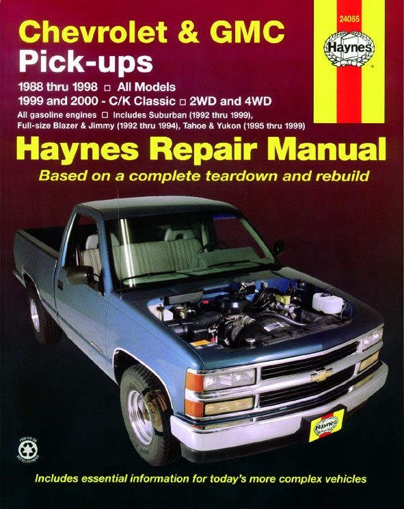 Revue technique Haynes Chevrolet GMC Pick-ups pour restauration de camionnettes de collection