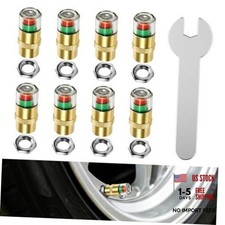 8 Pack tire Pressure Monitoring caps, 36PSI Car tire Valve caps