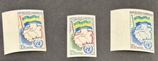 Gabon 1961 Admission Into UN - Imperforated Set MNH