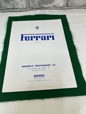 Vintage Ferrari 250 GT , Original Uk Sales Brochure, Rare
