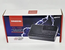 Sangean CL-100 NOAA, S.A.M.E  Public Alert Certified Weather Alert Table-Top  