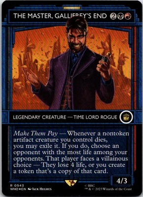 The Master, Gallifrey's End (Showcase) R Universes Beyond: Doctor Who foil 543 N