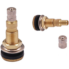 Heavy Duty Tubeless Tire Valve Stem with Pure Copper Construction for Trucks