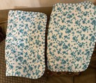 Modern Southern Home White Blue Floral Standard Set Shams 20" x 26" Quilted NWOT — photo 4