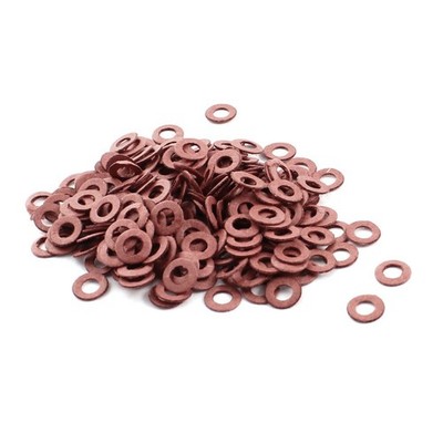 uxcell  250pcs M3 Flat Insulating Fiber Washer 6 millimeters, Red