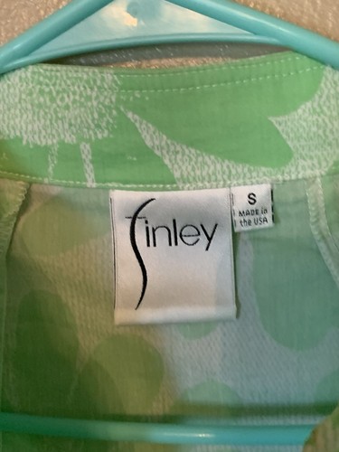 Finley Green Sleeveless Zip Front Top Size S - Picture 3 of 5