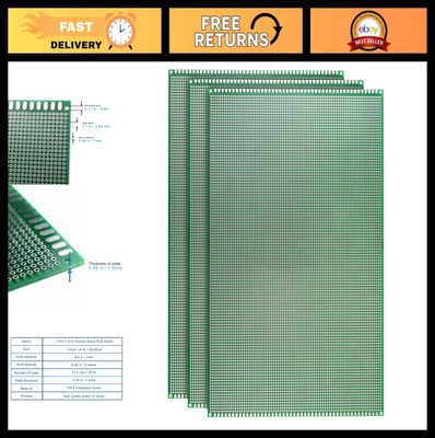 Large Double Sided PCB Board 20x30CM - 3 Pcs Protoboard for DIY Soldering Projec