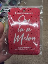 Taste Beauty One in a Melon Soothing Watermelon Aloe Sheet Face Mask 0.67 fl oz
