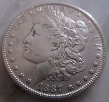 MDS USA ONE 1 DOLLAR 1887 MORGAN DOLLAR, SILB...
