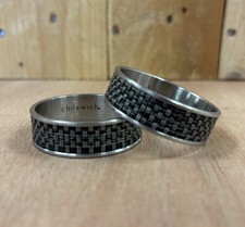 Chilewich Pair of Basketweave Napkin Rings