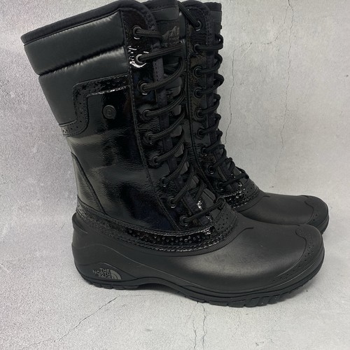 The North Face Womens Shellista II Patent Leather Waterproof Winter Boots Sz 9 M - Picture 6 of 10