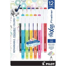 Pilot 12pk Fineliner Erasable Marker Pens Fine Point 0.7mm Assorted Inks