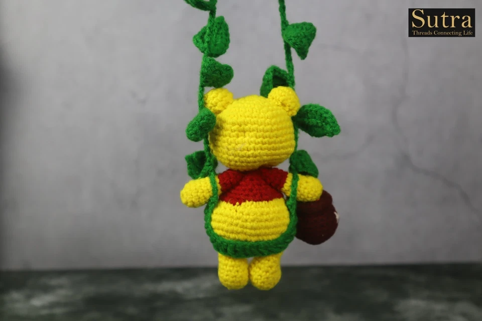 Winnie The Pooh Crochet Stuffed Soft Toy Gift for Baby Girl & Boy - Image 3 of 4