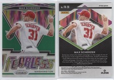 2021 Panini Prizm Fearless Green Prizm Max Scherzer #FR-20