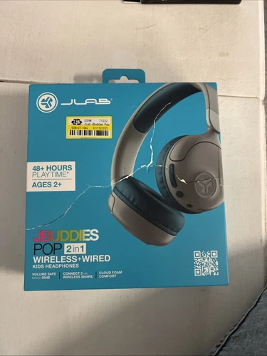 JLab JBUDDIES POP 2in1 Wireless+Wired Kids Headphones
