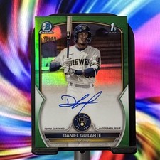 2023 Bowman Chrome Daniel Guilarte #CPA-DGE 1st Autograph #'d /99 (Milwaukee Bre