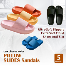 36-37 Green PILLOW SLIDES Sandals Ultra-Soft Slippers Extra Soft Cloud Shoes Ant