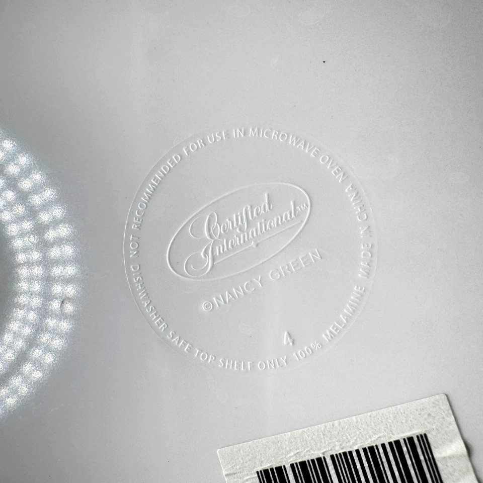 Melamina 6 Platos Nancy Green Certificación Cerámica Internacional 11" Foto 2 de 4