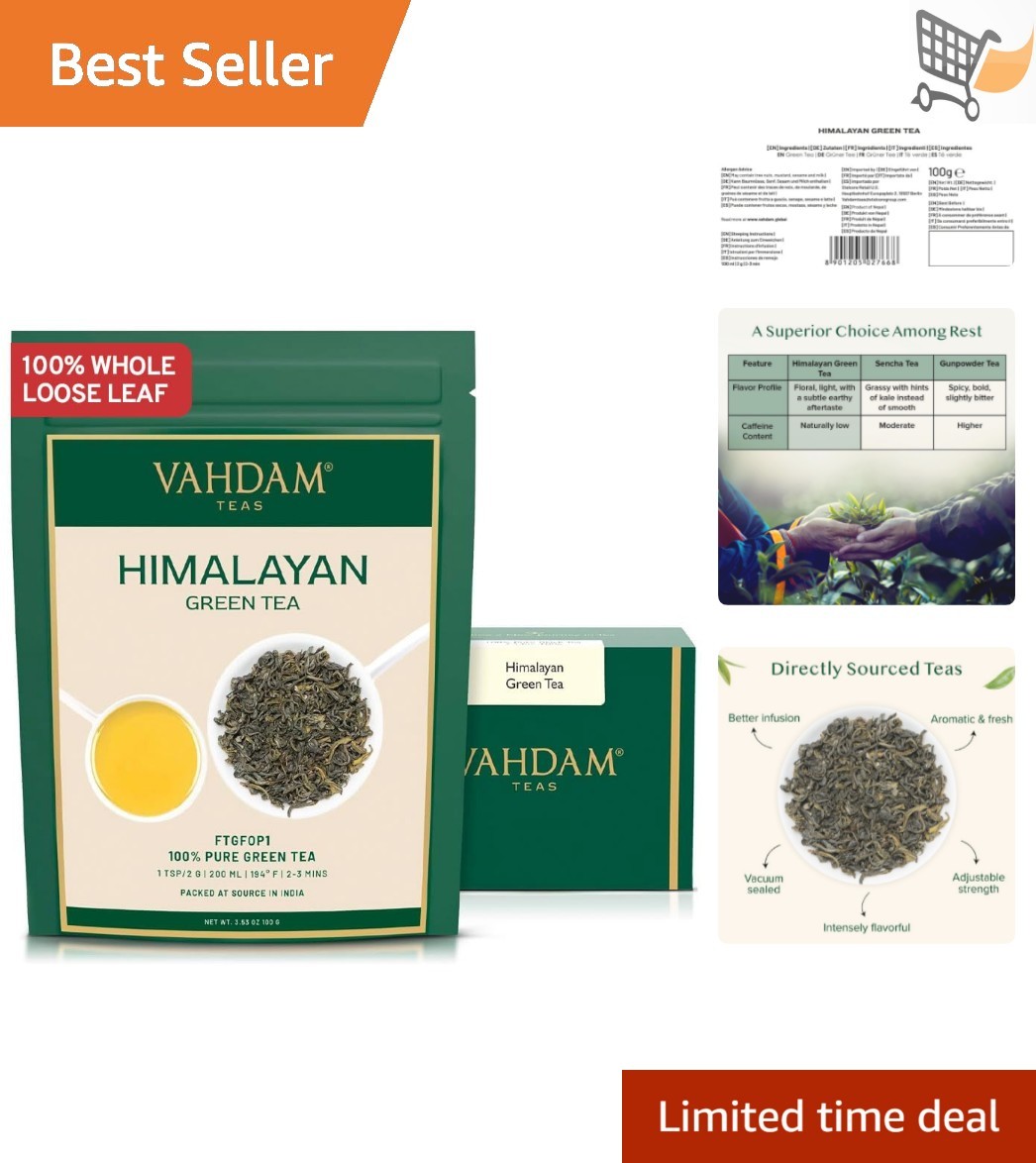 Leaves 50+ Cups Gluten Free Non Gmo Loose Leaf Tea