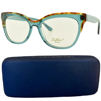 NEW! ZELLINI LUNETTES CO1134 C01 54-17-142 Blue Cat Eye Optical Frame Eyeglasses