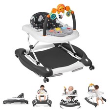 Baby Walker, 5 in 1 Baby Walkers for Boys Girls 6-12 Months, Foldable Walkers fo