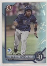 2022 Bowman 1st Edition Sky Blue Foil Heriberto Hernandez #BPPF-143 0w8