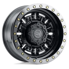 17X8.5 Black Rhino ABRAMS 6X5.5 0MM GLOSS GUN BLACK MACH DARK TINT