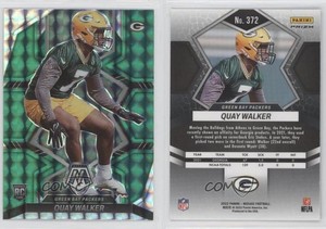 2022 Panini Mosaic Rookies Green Mosaic Prizm Quay Walker #372 Rookie RC