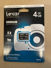 Lexar 4GB Memory Stick PRO Duo Card - Retail - LMSPD4GBBSBNA