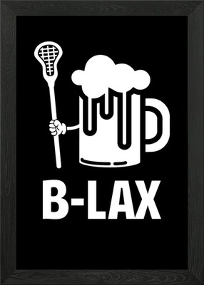 Lacrosse lustiges Geschenk Männer gerahmtes Wandbild Poster Leinwanddruck Bild