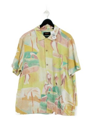 Deus Ex Machina Men's Shirt XXL Multi 100% Rayon Basic