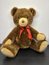Vintage Steiff Petsy Brown Teddy Bear Cuddly Soft 18" Jointed 5-Way 012624