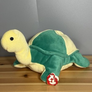 Ty Pillow Pals Snap the Turtle 12" Plush Green Yellow Vintage Soft Stuffed 1996
