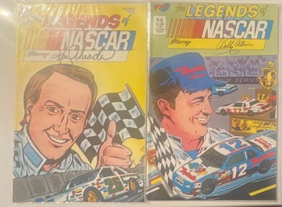 Vortex Comics Legends of Nascar #4 Comic Book Lot Bobby Allison and Ken Schrader
