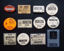 12 Oscar Academy Awards Orchestra ID Badge Pass 60s-80s Rollice Dale the Violist